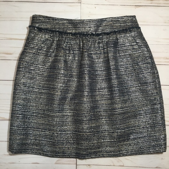 GAP Dresses & Skirts - $5 Gap Navy Cream & Silver Shimmer Pencil Skirt